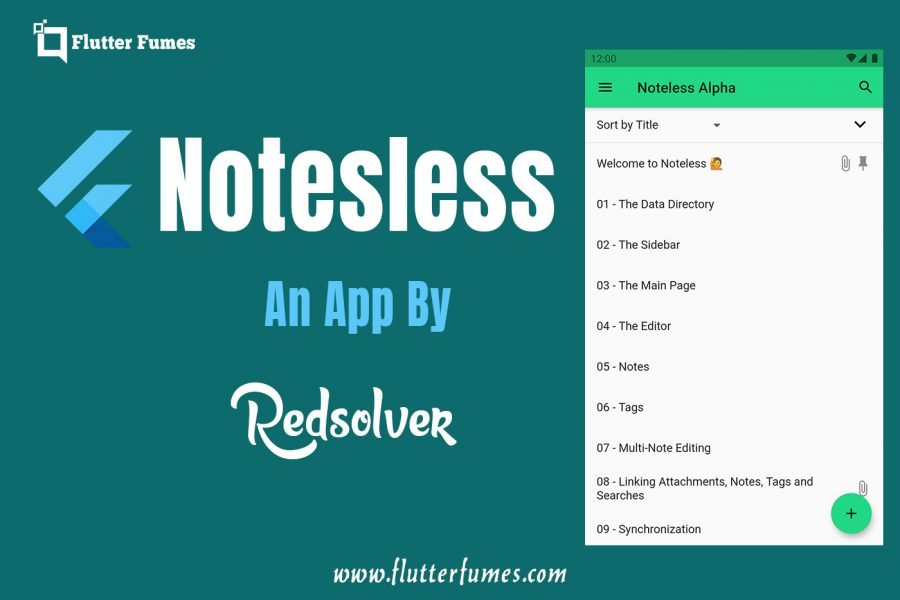 Notesless – A Markdown-Based Note-Taking Flutter App